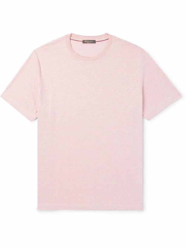Photo: Loro Piana - Linen T-Shirt - Pink