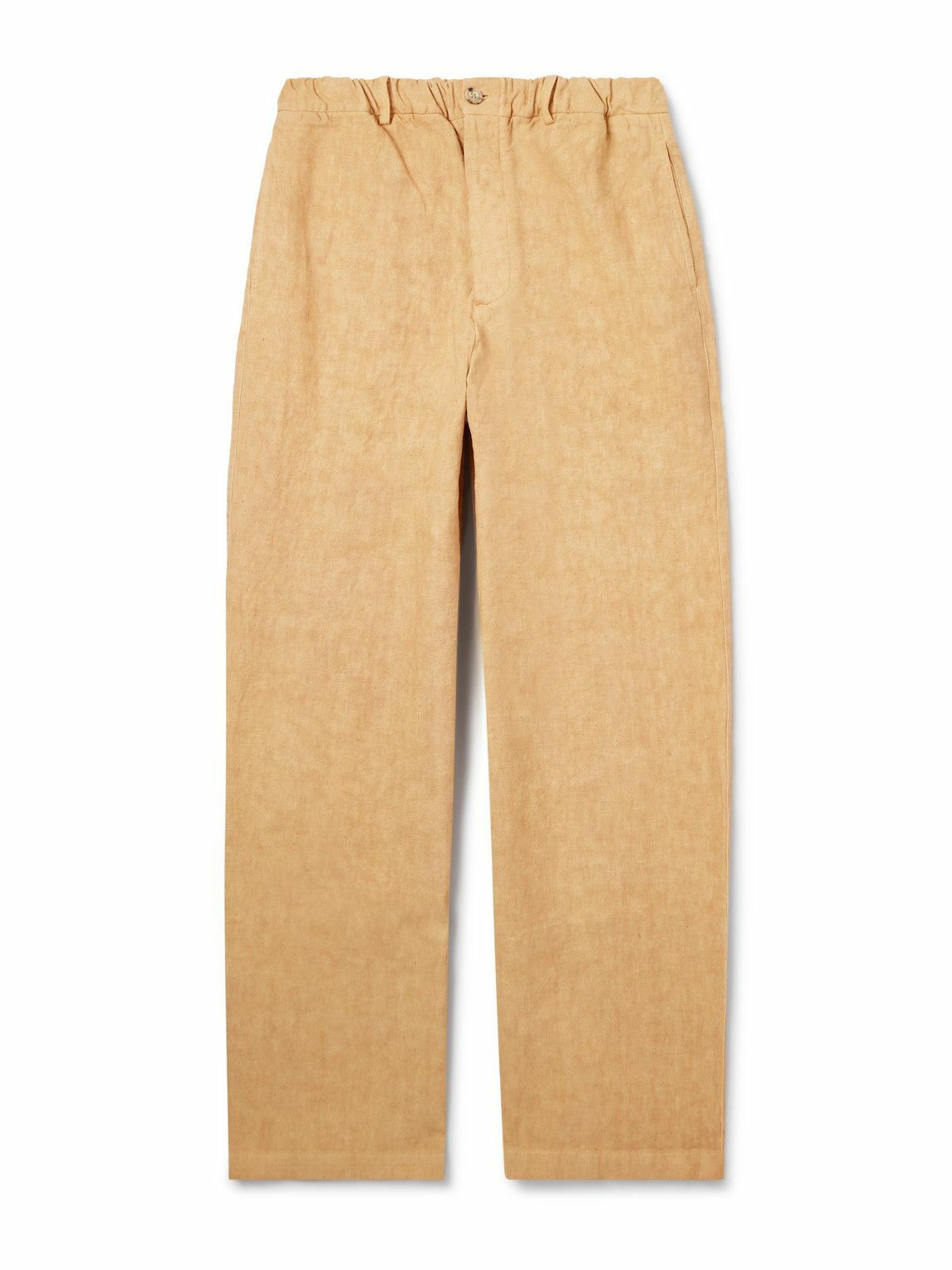 Federico Curradi - Straight-Leg Linen Trousers - Neutrals