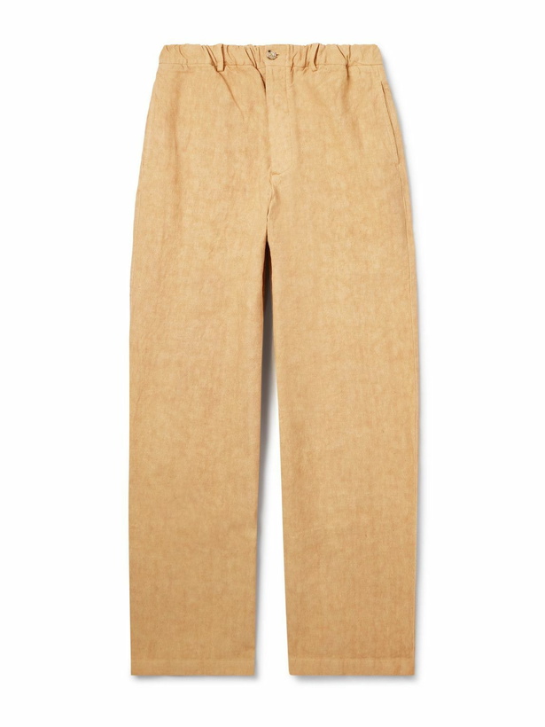 Photo: Federico Curradi - Straight-Leg Linen Trousers - Neutrals