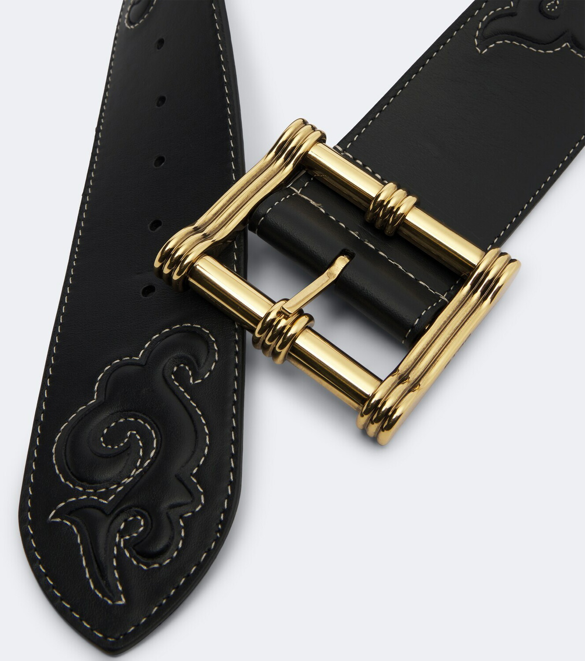 Etro Embroidered leather belt