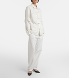 The Row Fael cotton poplin straight pants