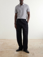 James Perse - Cashmere Polo Shirt - Gray