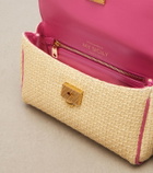 Dolce&Gabbana Sicily Small raffia-effect top-handle bag
