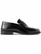 Maison Margiela - Tabi Split-Toe Patent-Leather Loafers - Black