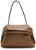 Tods Wav Monospalla Piccola Leather Tote bag - Tan - One Size