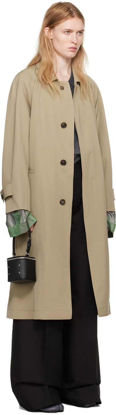 Maison Margiela Beige Belted Trench Coat