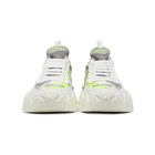 Valentino White and Green Valentino Garavani Camo Rockrunner Sneakers