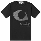 Comme des Garçons Play Men's Eye T-Shirt in Black/Black