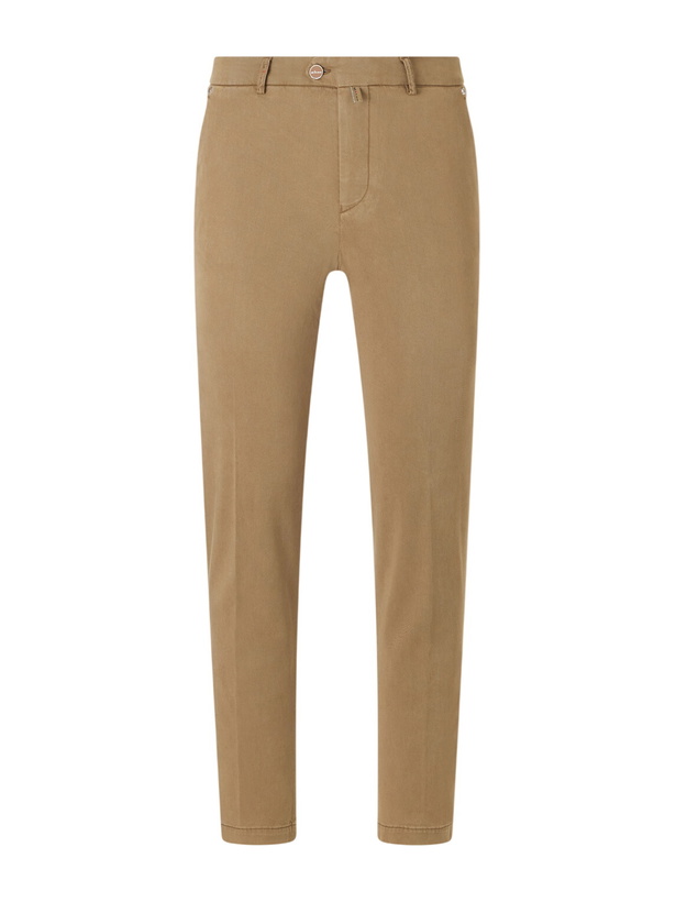 Photo: Kiton - Straight-Leg Lyocell-Blend Trousers - Brown