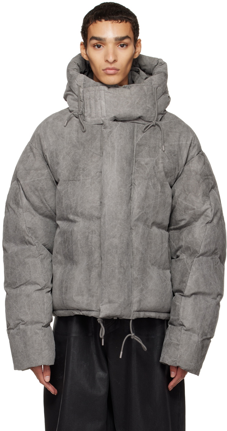 Entire Studios Gray Soa Puffer Down Jacket