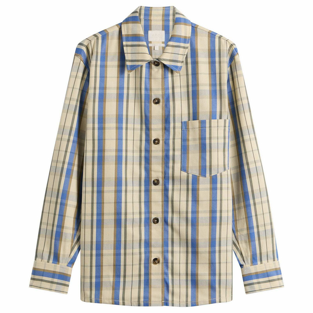 A.P.C. Men's Surchemise Nathan Shirt in Ecru