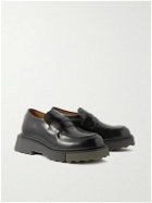 Off-White - Leather Penny Loafers - Black