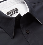 CALVIN KLEIN 205W39NYC - Contrast-Trimmed Cotton Shirt - Men - Navy