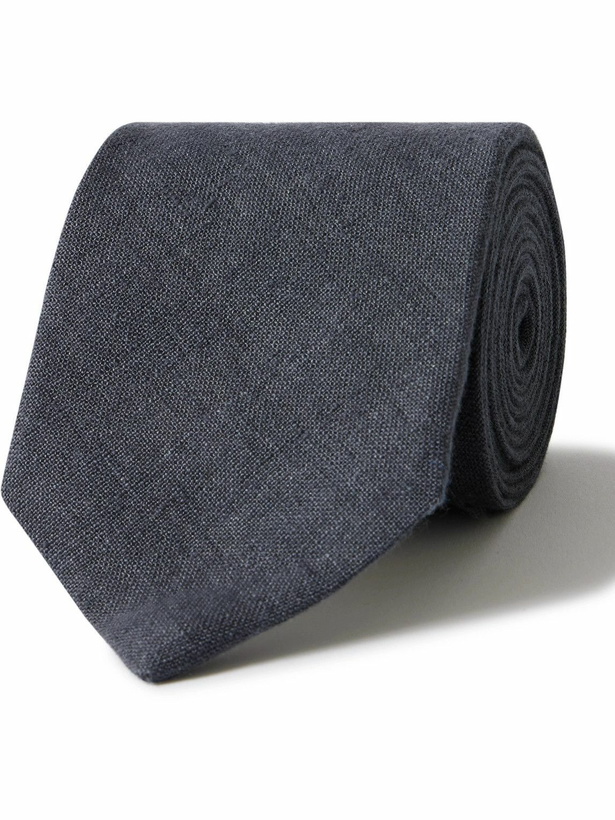 Photo: Oliver Spencer - 8cm Bleeker Striped Linen Tie
