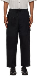 Maharishi Black 6087 Upcycled Loose Cargo Track Pants
