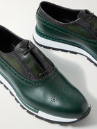 Berluti - Fast Track Venezia Leather Sneakers - Green