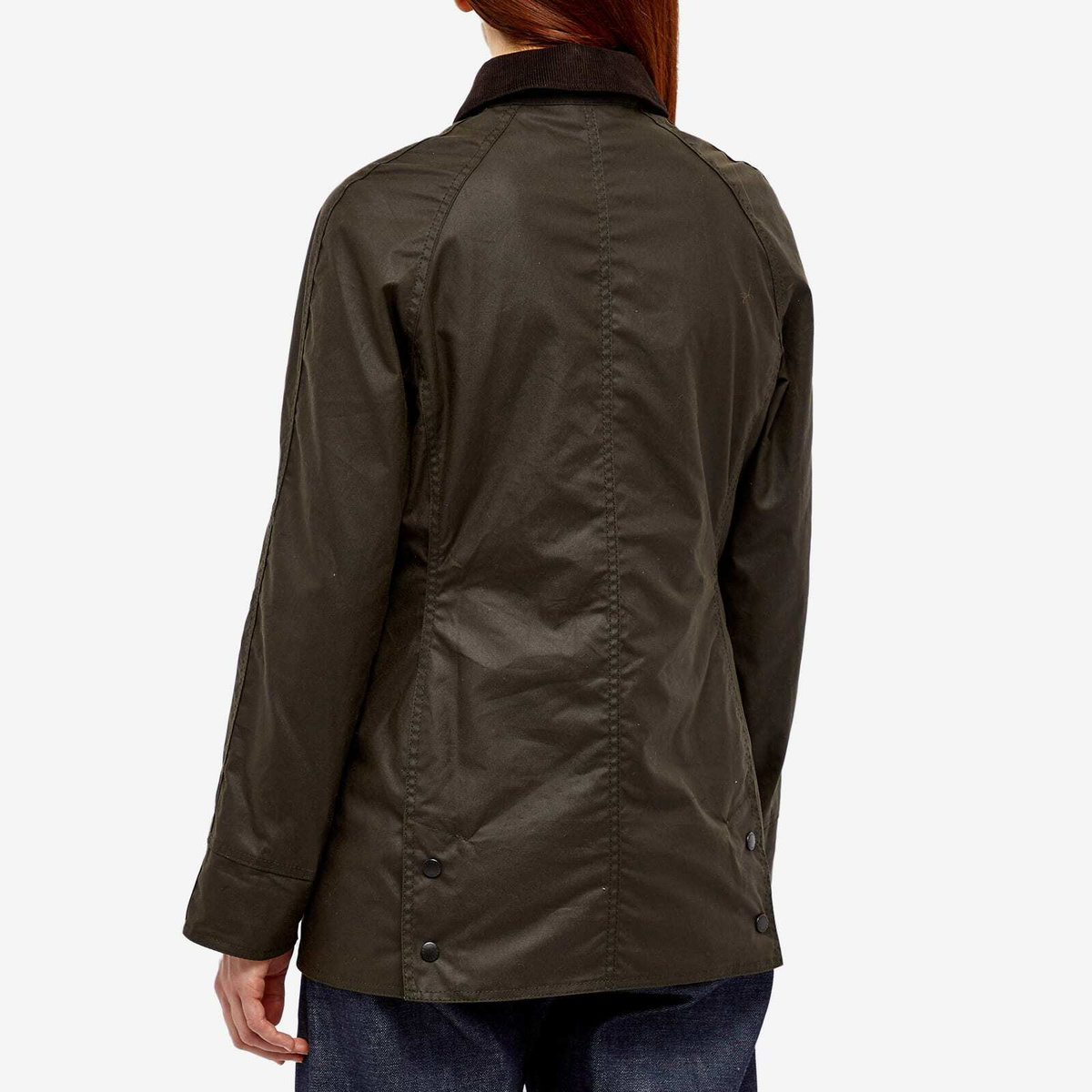 Barbour Women's Classic Beadnell Wax Jacket in Olive Barbour