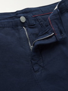 MASSIMO ALBA - Slim-Fit Linen and Cotton-Blend Shorts - Blue