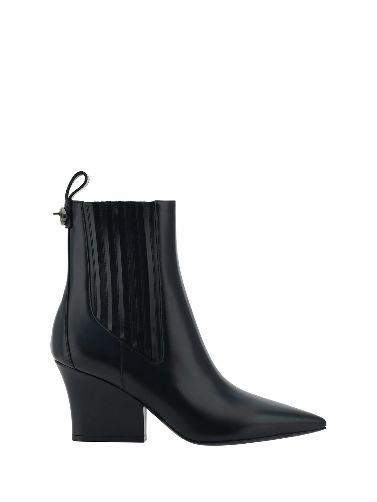 ロングブーツ VALENTINO GARAVANI Black Leather Vlogo Ankle Boots VALENTINO GARAVANI VLOGO leather ankle boots | THE OUTNET