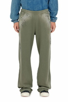 Diesel Cotton sweatpants with destroyed effect - Pants Mens in Green