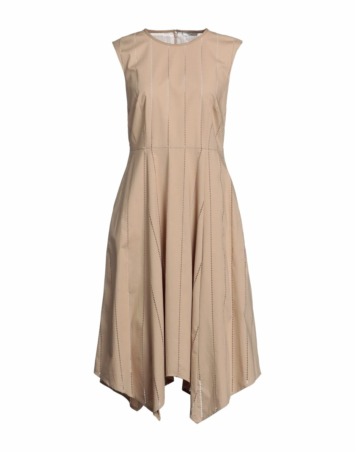 Peserico Womens Midi dress Light brown