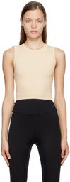 VAARA Off-White Essential Seamless Sport Top
