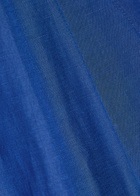Blaze Milano Selle Pleated Silk and Linen-blend Shorts Blue