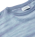 Saturdays NYC - Randall Mineral-Washed Cotton-Jersey T-Shirt - Blue