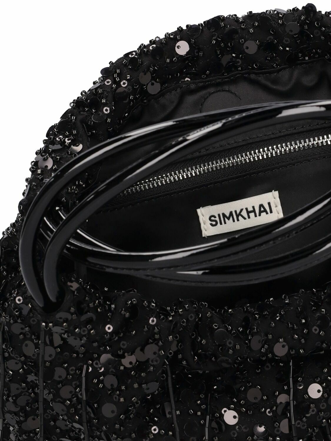 SIMKHAI - Mini Ellerie Sequined Top Handle Bag Simkhai