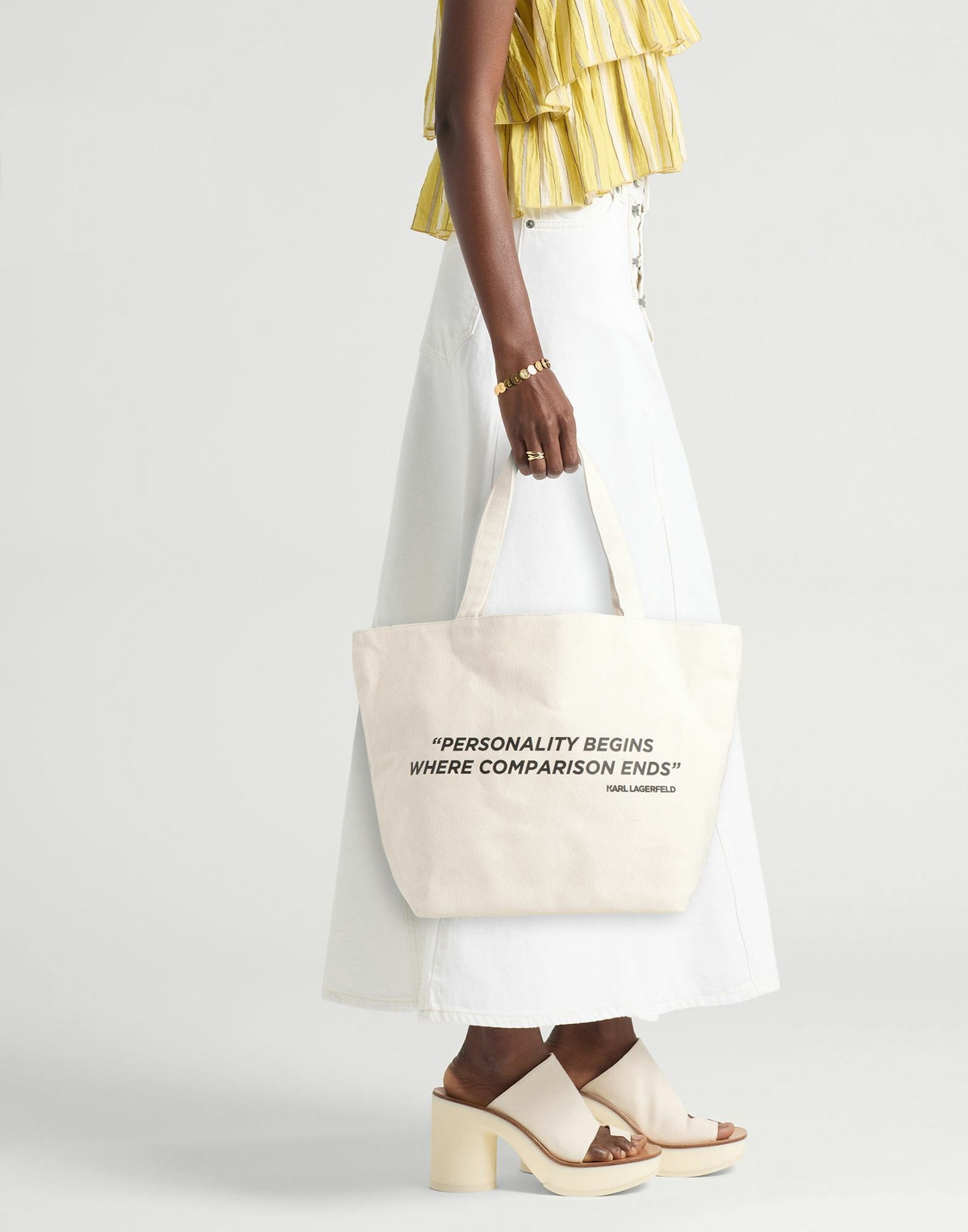 Karl Lagerfeld Womens Handbag Cream