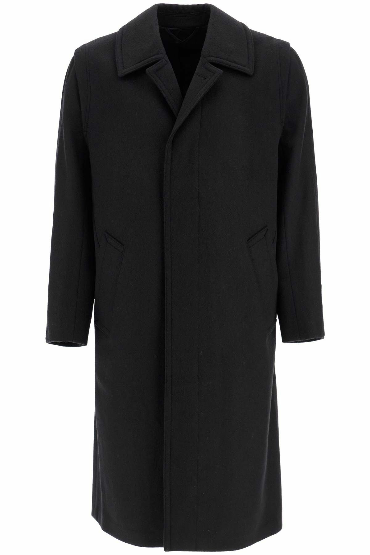 RIER woolen loden coat Black Rier