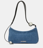 Jacquemus Le Bisou Perle Small denim shoulder bag