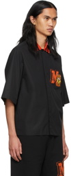 Moschino Black Varsity Teddy Bear Shirt