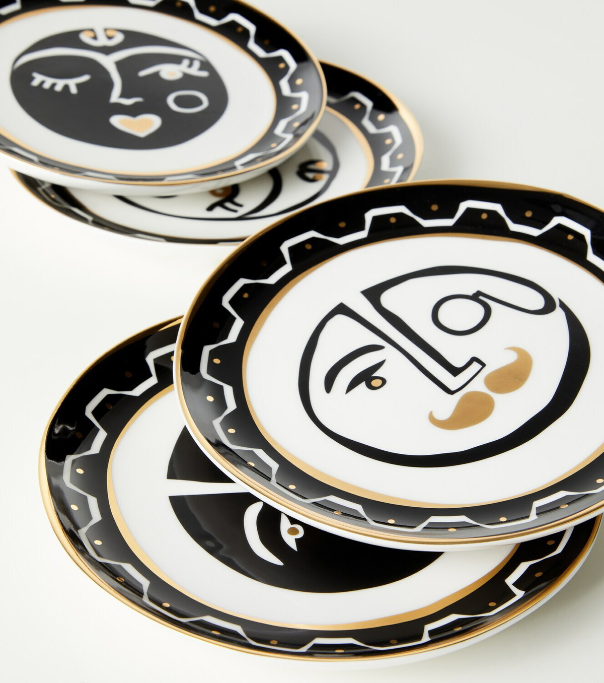 Jonathan Adler Marseilles set of 4 porcelain side plates