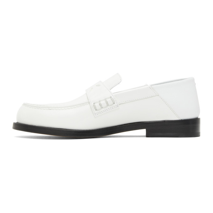 Maison Margiela White Slip-On Loafers Maison Margiela