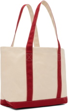 Sporty & Rich Red & White 'S.R. Sport' Tote