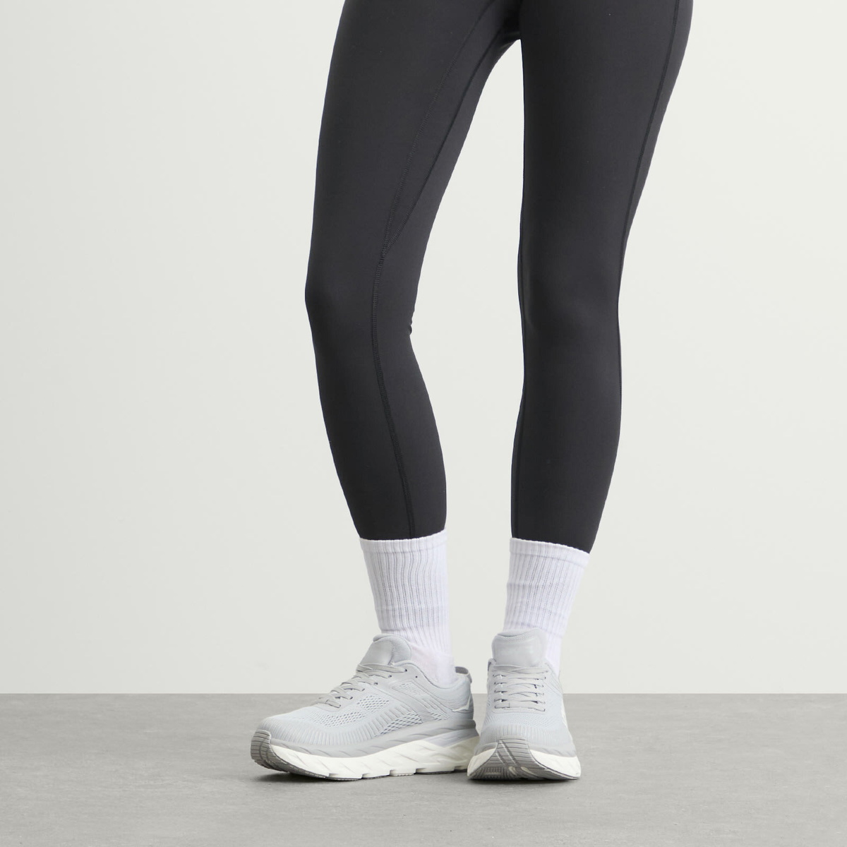 HOKA ONE ONE Women's Bondi 7 Sneaker in Harbor Mist/White