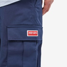Kenzo Paris Men's Cargo Workwear Pant in Midnight Blue