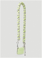 KARA Crystal Cord Chain Wallet female Green