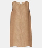 Leset Stella sequined linen-blend minidress