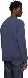 Maison Kitsuné Blue Dressed Fox Print Sweatshirt