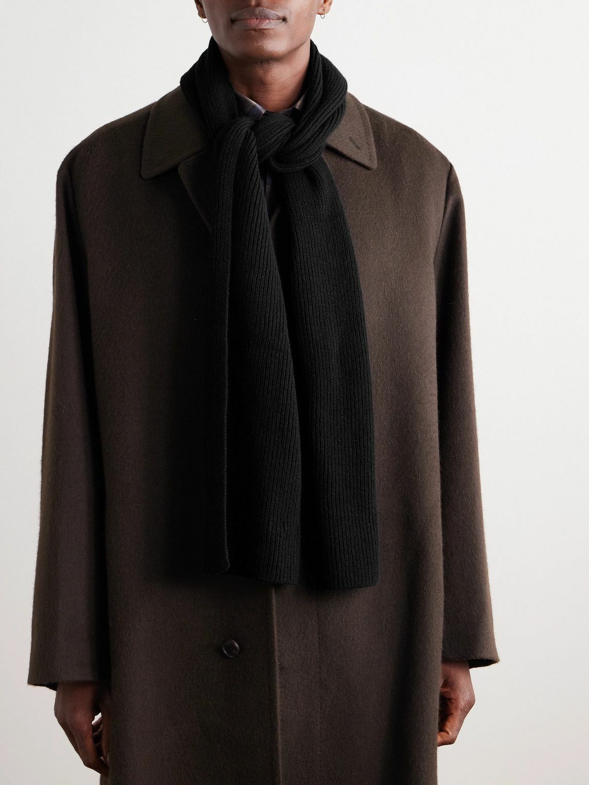 Anderson & Sheppard - Ribbed Cashmere Scarf