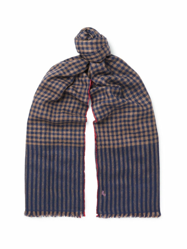 Photo: Anderson & Sheppard - Checked Cashmere Scarf