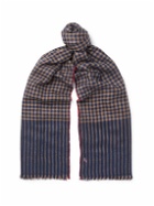Anderson & Sheppard - Checked Cashmere Scarf