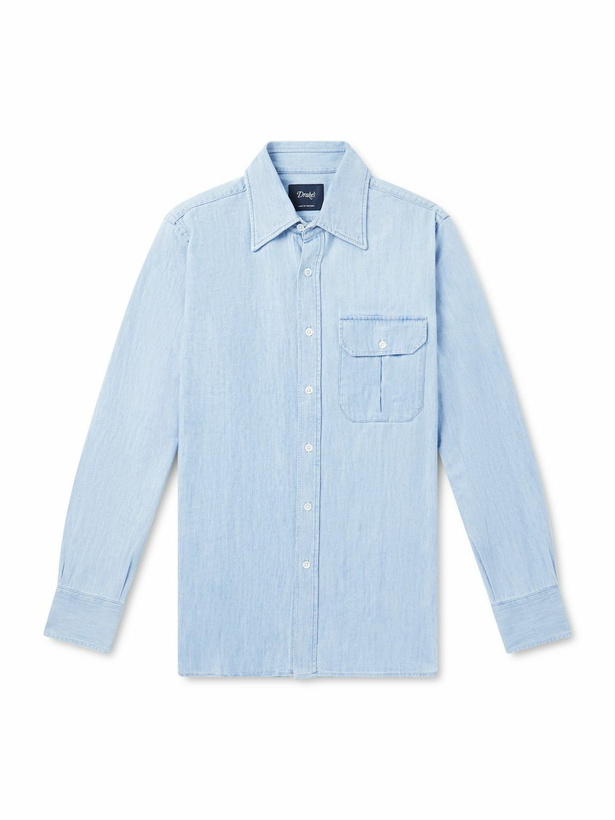 Photo: Drake's - Denim Shirt - Blue