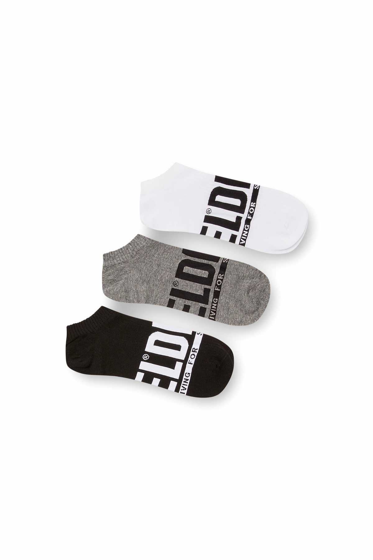 Diesel 3-pack low-cut logo socks - Socks Mens in Multicolor