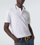 Versace Greca cotton piqué polo shirt