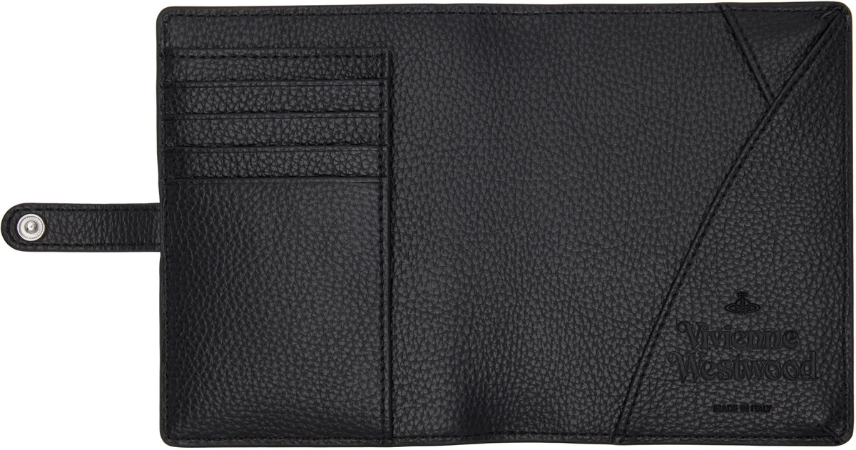 Vivienne Westwood Black Orb Passport Holder Vivienne Westwood