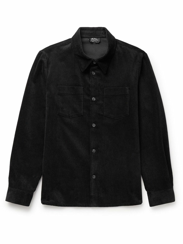 Photo: A.P.C. - Joe Cotton-Corduroy Overshirt - Blue