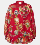 Camilla Printed silk shirt